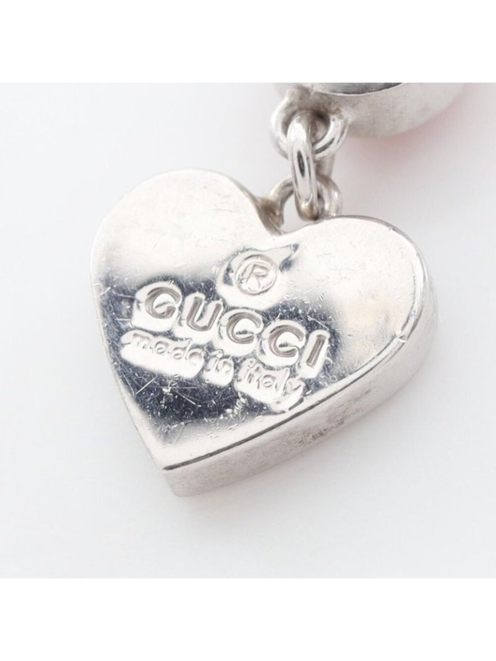 Gucci Necklace Red Heart Silver - Picture 4 of 6